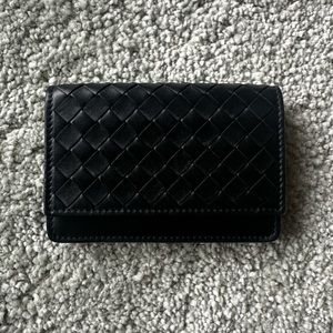Bottega Veneta Intrecciato Leather Card Holder Unisex